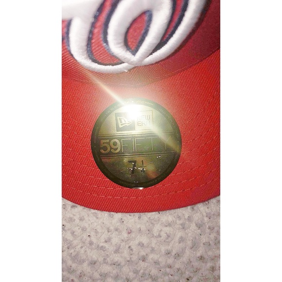 🔥WASHINGTON NATIONALS RED FITTED HAT🔥 - Picture 2 of 6